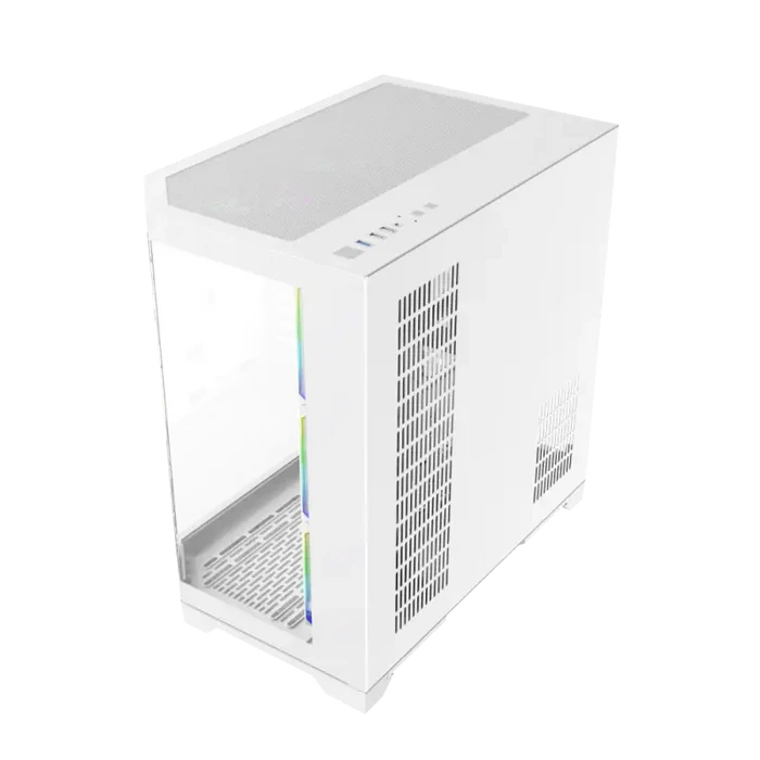 GameMax Hype-A Mid-Tower ATX Tempered Glass Computer Case - White