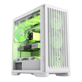 GameMax Leader 2 WH ARGB Mid-Tower eATX Gaming Case - White