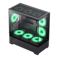GameMax Vista MB Micro-ATX Tower PC Gaming Case - Black
