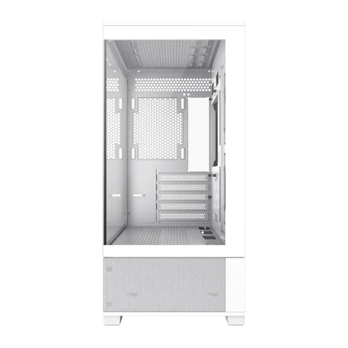 GameMax Vista MW Micro-ATX Tower PC Gaming Case - White