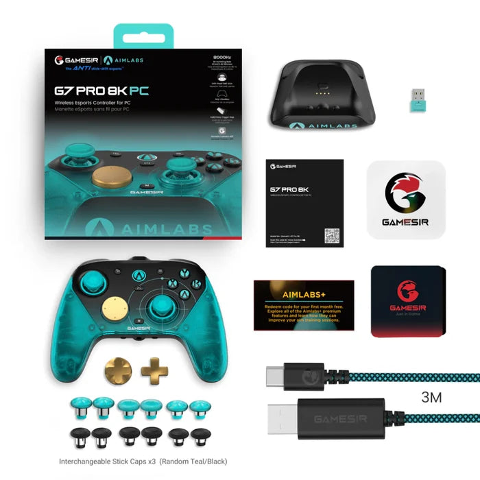 GameSir G7 Pro 8K PC Wireless Esports Controller for PC - Aimlabs Edition