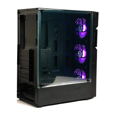 GFury EDGE GF-2200 Left-Side Tempered Glass Gaming PC Case - PakByte Computers