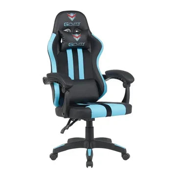 GFury KW-G8193 320mm Nylon Base Gaming Chair - Blue - PakByte Computers