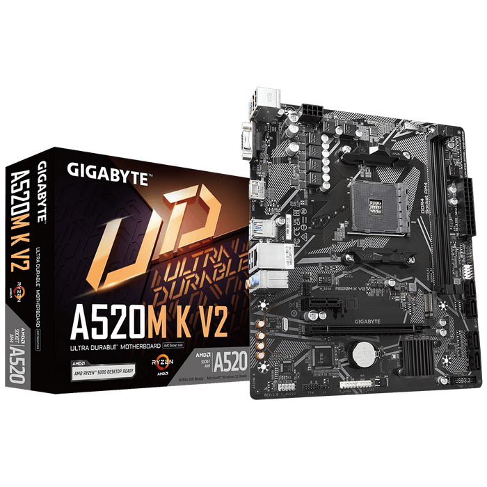 Gigabyte A520M K V2 AMD AM4 microATX Motherboard - PakByte Computers