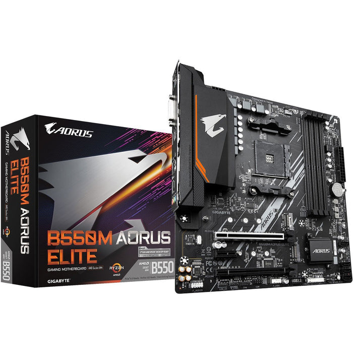 Gigabyte B550M Aorus Elite AMD AM4 microATX Motherboard - PakByte Computers