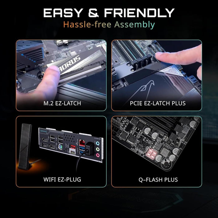Gigabyte B850 Aorus Elite Wifi7 AMD AM5 LGA 1718 Motherboard - PakByte Computers