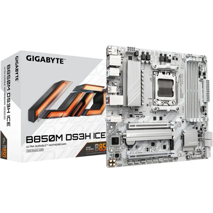 Gigabyte B850M DS3H Ice AM5 M-ATX Motherboard - PakByte Computers
