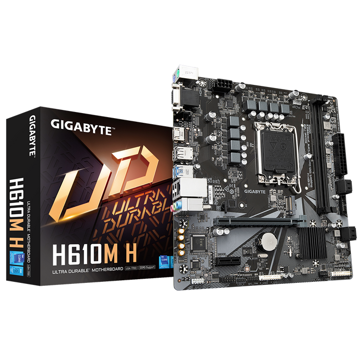 Gigabyte H610M H  V2 DDR5 Intel 12/13/14th Gen microATX Motherboard - PakByte Computers