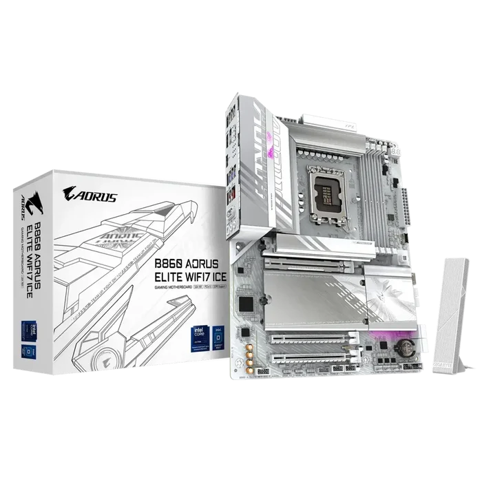 GIGABYTE MB INTEL B860 AORUS ELITE  WIFI7 ICE DDR5 Motherboard - PakByte Computers
