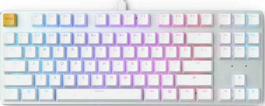 Glorious GMMK TKL RGB Modular Mechanical Gaming Keyboard Brown Switches - White - PakByte Computers