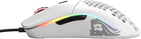 Glorious Model O Wired Gaming Mouse 67g Superlight Honeycomb Design - Matte White - PakByte Computers