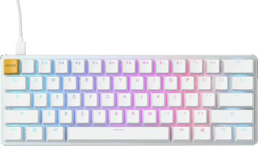 Glorious PC Gaming Race GMMK RGB Compact Mechanical Keyboard - White - PakByte Computers