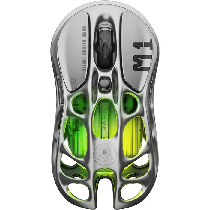 GravaStar Mercury M1 Pro Wireless Gaming Mouse - Gray - PakByte Computers