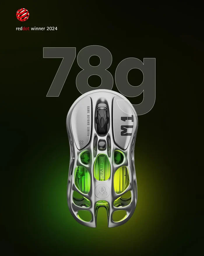 GravaStar Mercury M1 Pro Wireless Gaming Mouse - Gray - PakByte Computers