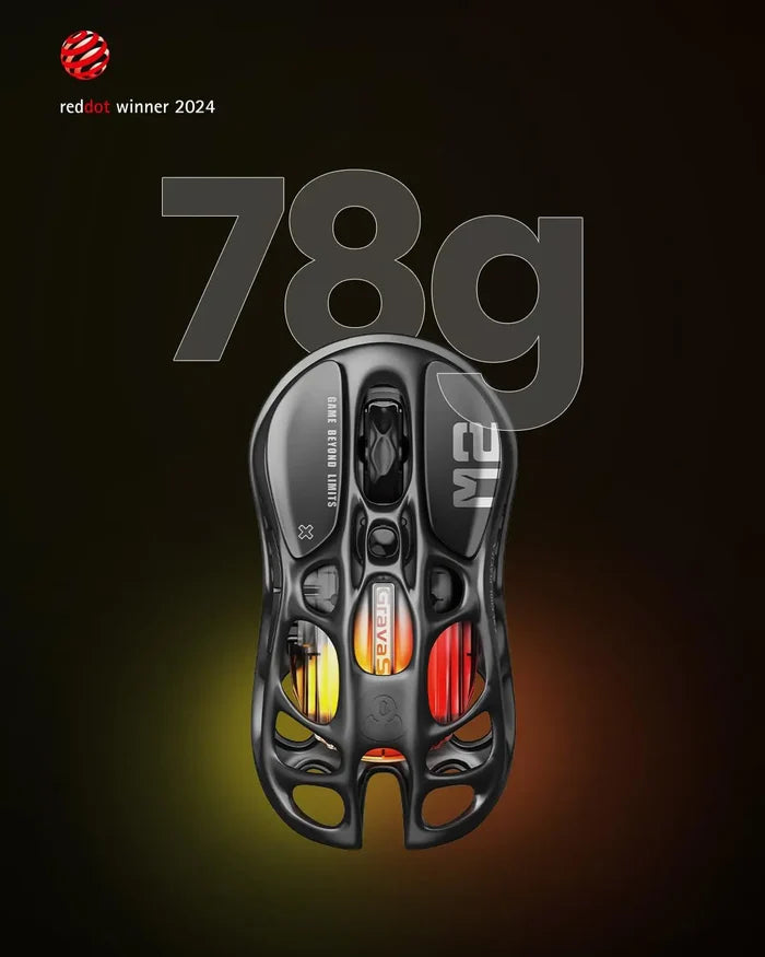 GravaStar Mercury M2 Wireless Gaming Mouse - Stealth Black - PakByte Computers
