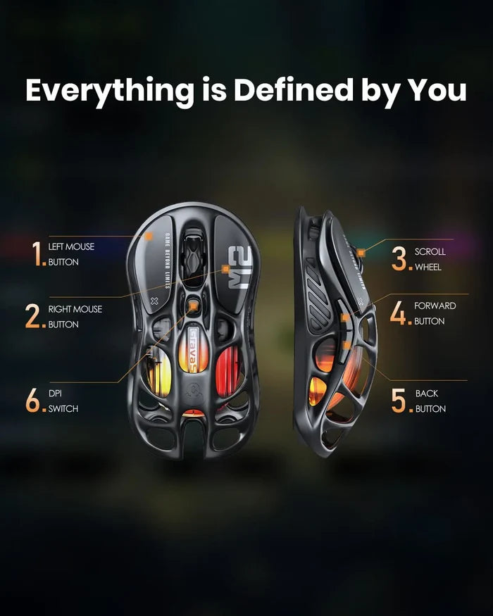 GravaStar Mercury M2 Wireless Gaming Mouse - Stealth Black - PakByte Computers