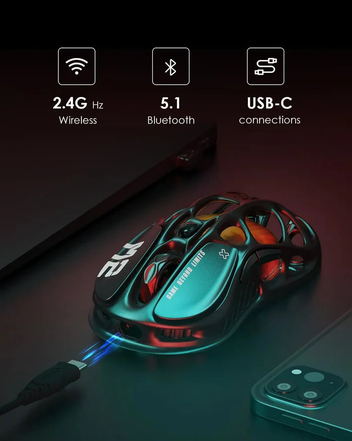 GravaStar Mercury M2 Wireless Gaming Mouse - Stealth Black - PakByte Computers