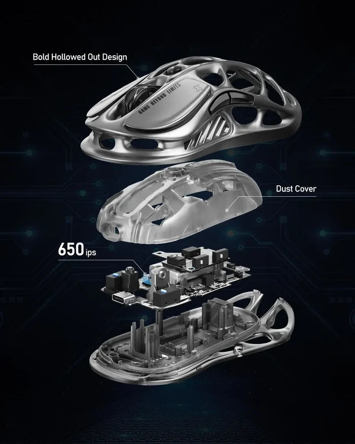 GravaStar Mercury M2 Wireless Gaming Mouse - Stealth Black - PakByte Computers