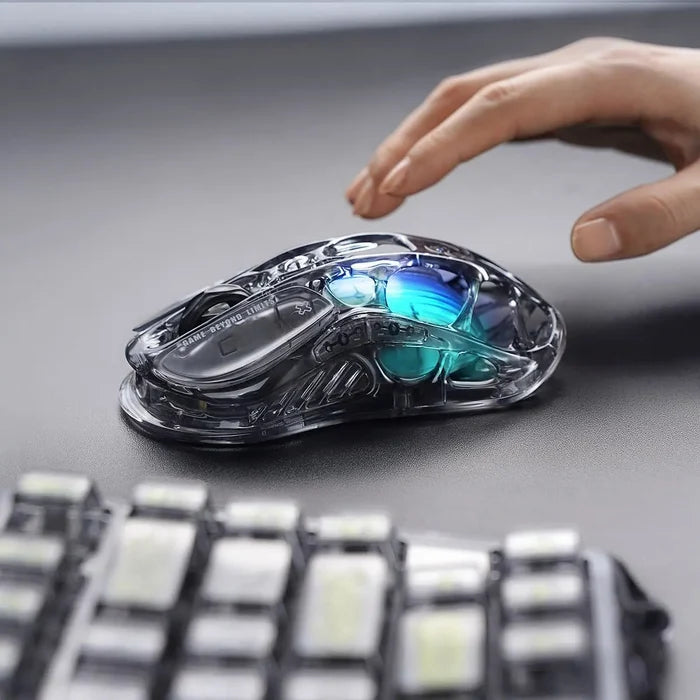 GravaStar Mercury M2 Wireless Gaming Mouse - Transparent - PakByte Computers