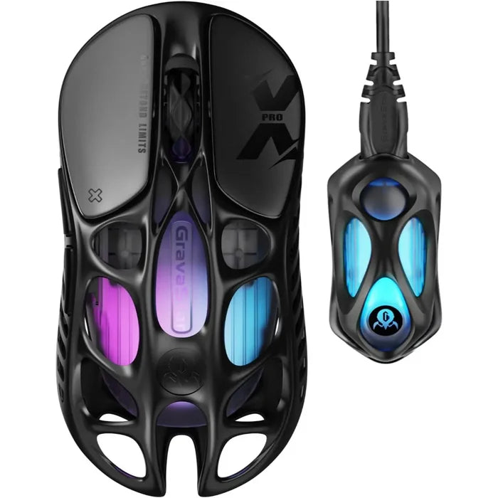 GravaStar Mercury X Pro Wireless Gaming Mouse - Black - PakByte Computers