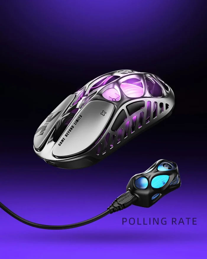 GravaStar Mercury X Pro Wireless Gaming Mouse - Interstellar Silver - PakByte Computers