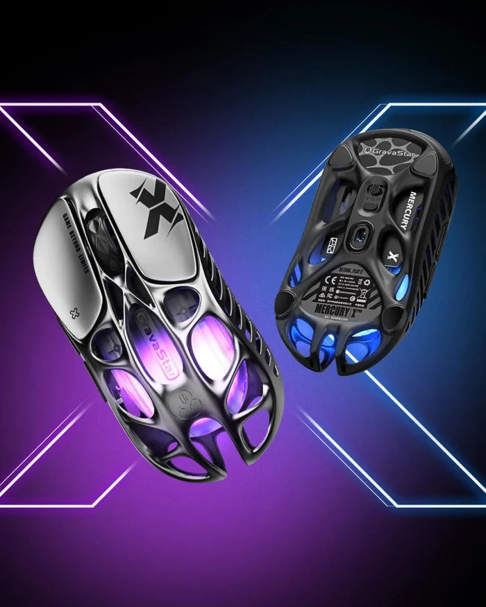 GravaStar Mercury X Wireless Gaming Mouse - Black - PakByte Computers