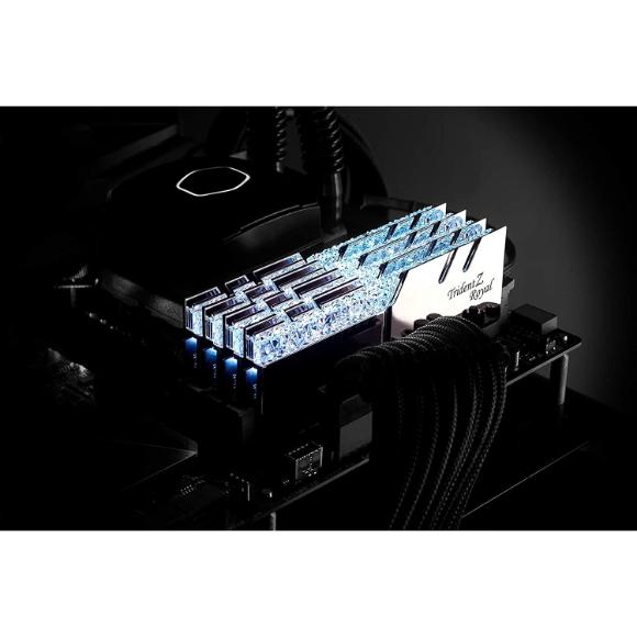 G.Skill 16GB DDR4 Trident Z Royal Silver (2x8GB) 3600MHz PC4-28800 CL18 1.35V Dual Channel Kit - PakByte Computers