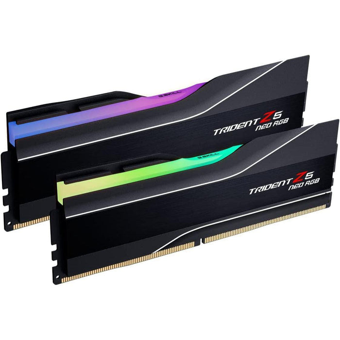 G.Skill Trident Z5 Neo RGB 64GB (2x32GB) 6000MHz C30 30-40-40-96 DDR5 DRAM AMD EXPO Desktop Memory - Matte Black - PakByte Computers