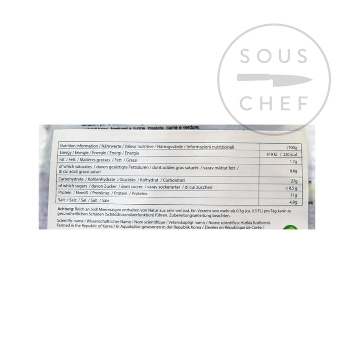 Hijiki Seaweed 57g nutritional information ingredients
