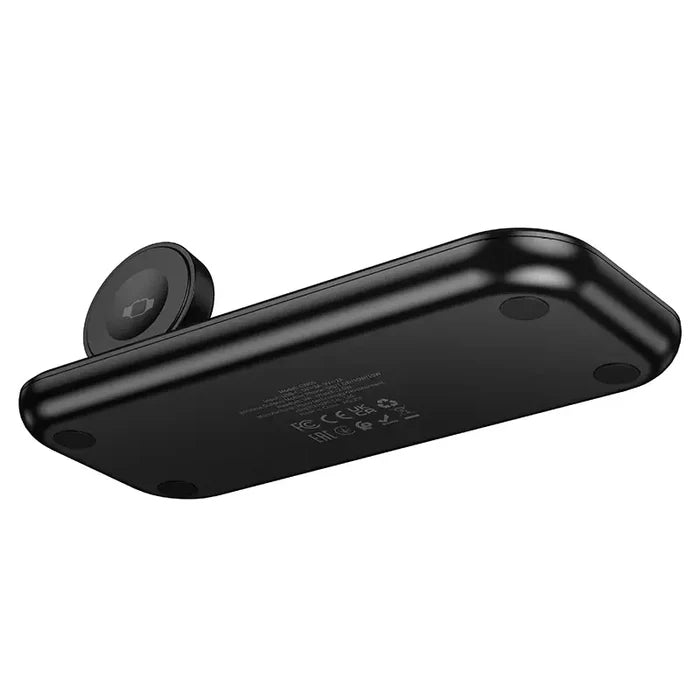 HOCO CW65 – North 3 in 1 Desktop Wireless Fast Charger - Black