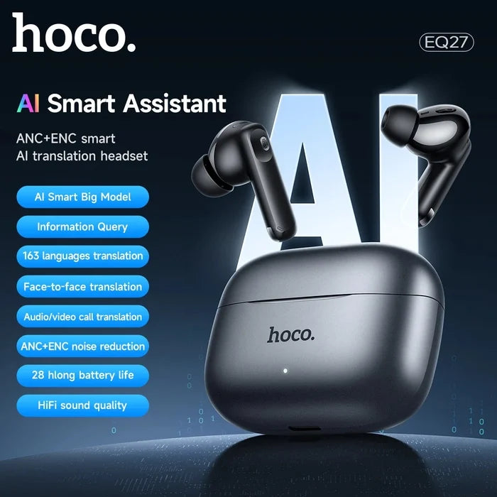 HOCO EQ27 AI ANC+ENC Smart Bluetooth Wireless Earbuds