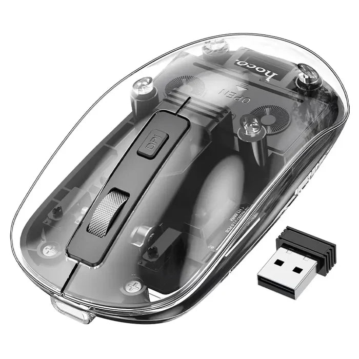 HOCO GM29 – Mysterious Dual-Mode Silent Wireless Mouse - Black