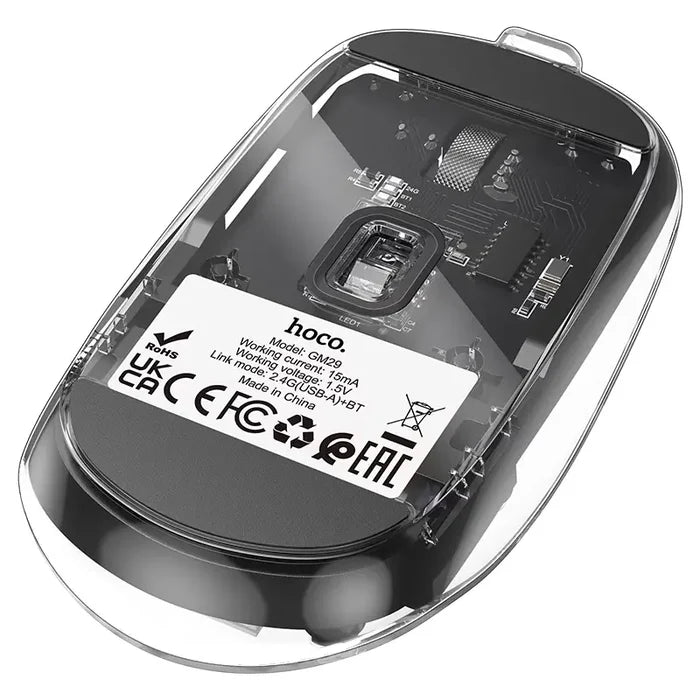 HOCO GM29 – Mysterious Dual-Mode Silent Wireless Mouse - Black
