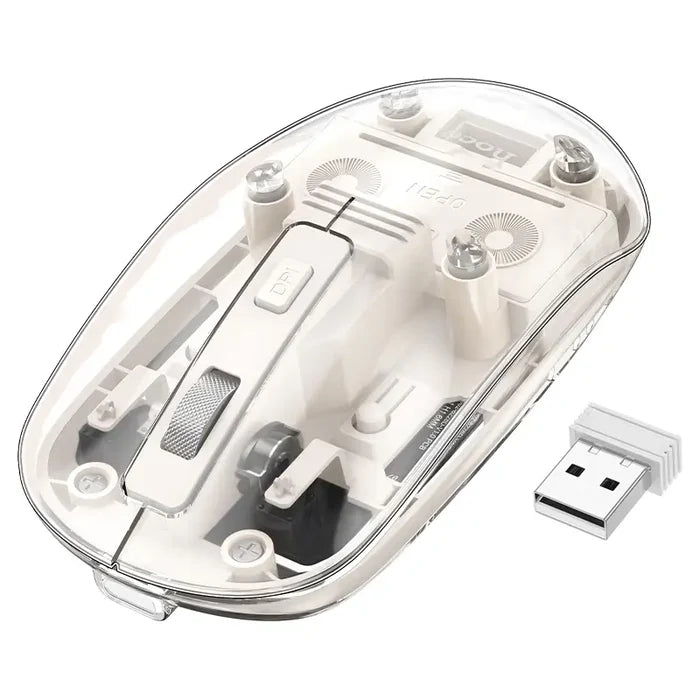 HOCO GM29 – Mysterious Dual-Mode Silent Wireless Mouse - White