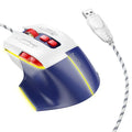 HOCO GM31 – Overlord Luminous Wired Gaming Mouse - White Blue
