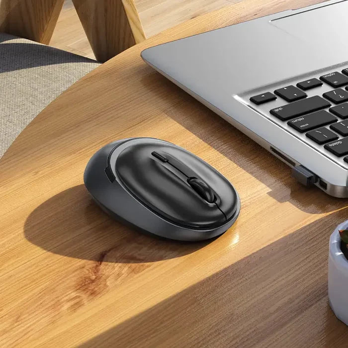 HOCO GM34 – Nuevo Dual-Mode Business Wireless Mouse - Black Metal Gray