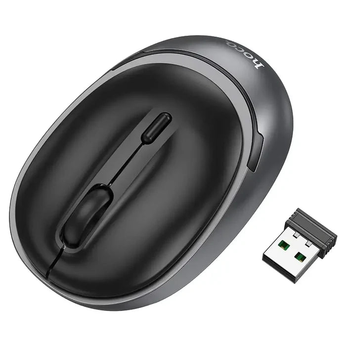 HOCO GM34 – Nuevo Dual-Mode Business Wireless Mouse - Black Metal Gray