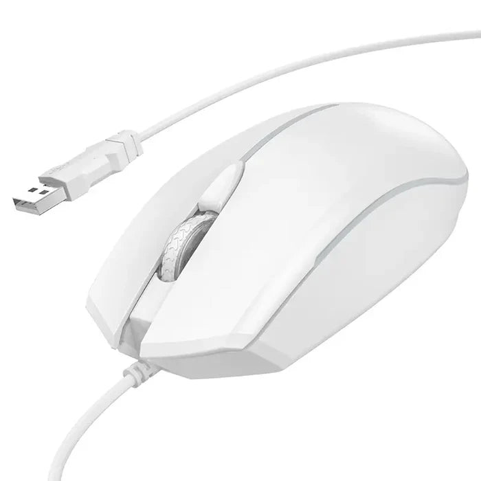 HOCO GM37 – Wonderful Gaming Luminous Wired Mouse - White