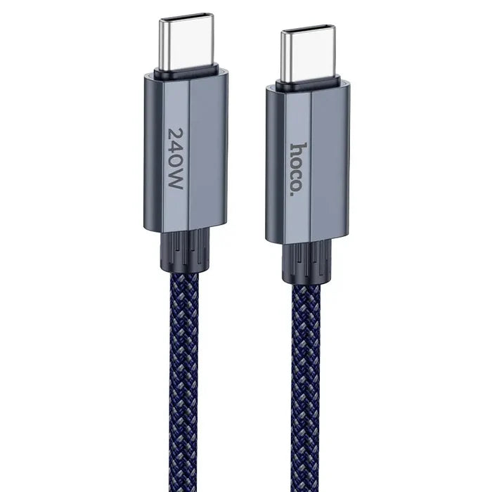 HOCO U134 – Primero 240W Charging Data Cable Type-C to Type-C (1.8M) - Dark Blue