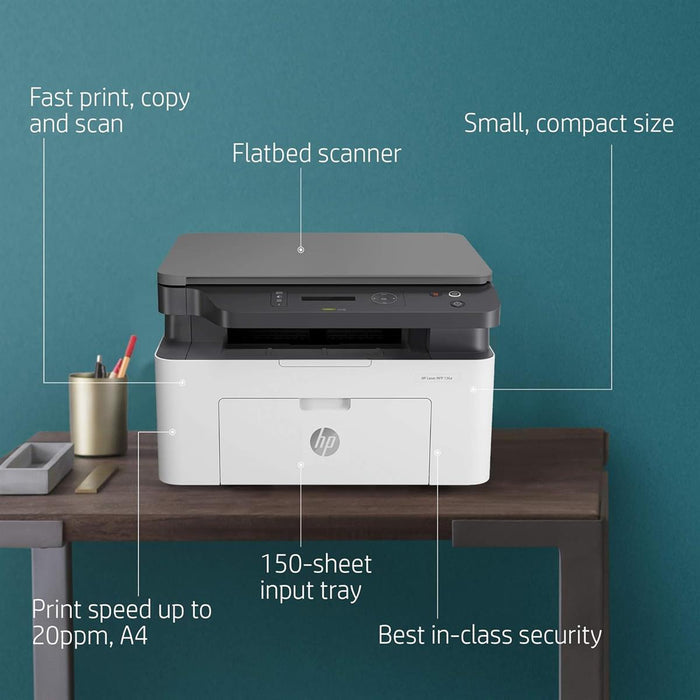 HP Laser MFP 136a Printer - Black/White