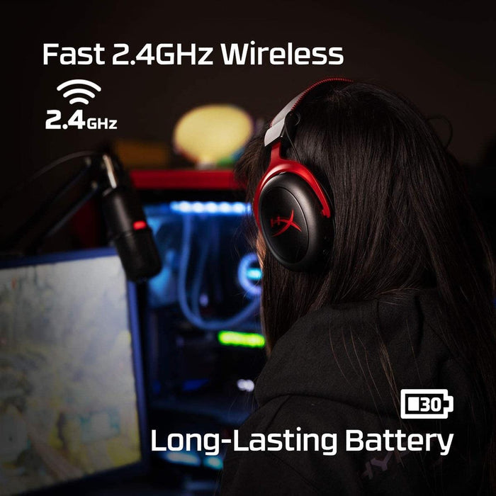 HyperX Cloud II Wireless Gaming Headset - Black/Red - EasySkins, Inc.