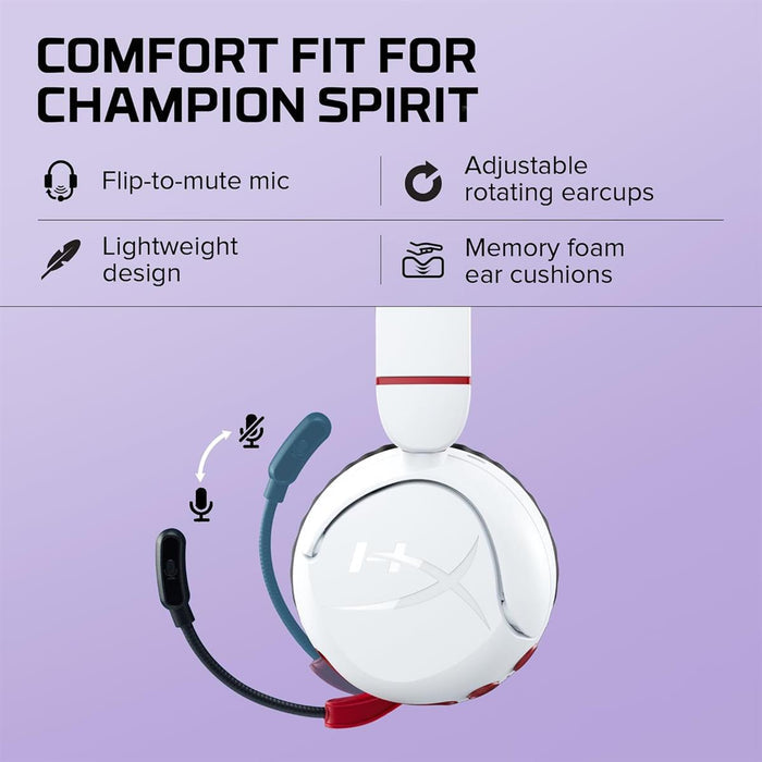 HyperX Cloud Mini Wireless Gaming Headset - White - PakByte Computers