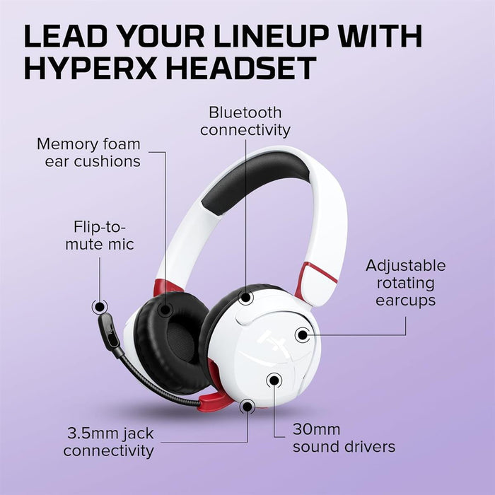 HyperX Cloud Mini Wireless Gaming Headset - White - PakByte Computers
