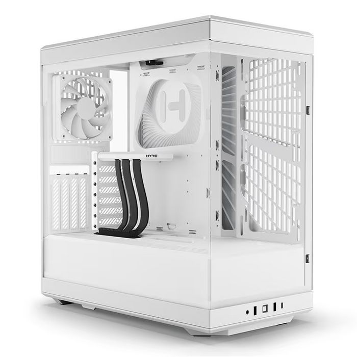 HYTE Y40 S-Tier Aesthetic Case ATX Mid Tower Computer Gaming Case - White - PakByte
