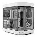 HYTE Y60 Modern Aesthetic Dual Chamber Panoramic Tempered Glass Mid-Tower ATX Computer Gaming Case - Snow White - PakByte