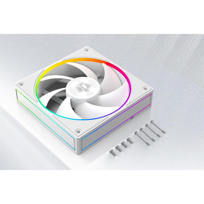 ID-Cooling AF-127-ARGB-W Trio 120mm Case Fan - 3 Pack - White