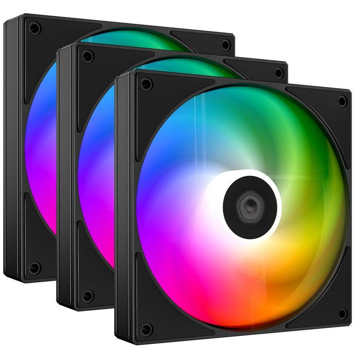 ID-Cooling AS-120-ARGB-K Trio 120mm Case Fan - Black