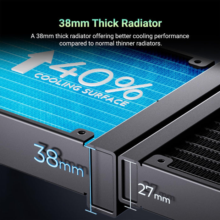 ID-COOLING DX360 MAX ARGB AIO Liquid CPU Cooler - Black - PakByte Computers