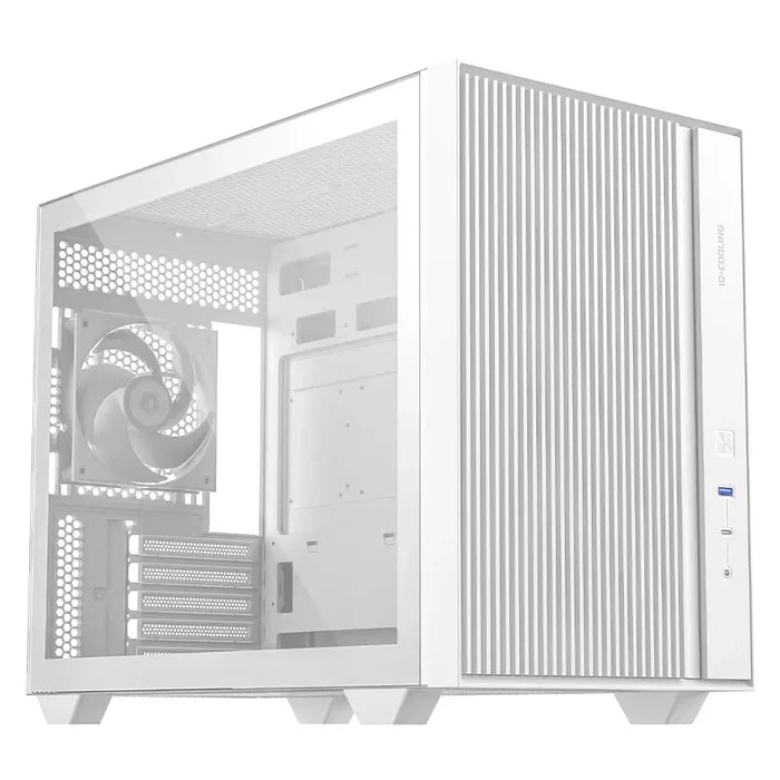 ID-Cooling Flow 500 Air Micro-ATX PC Case - White