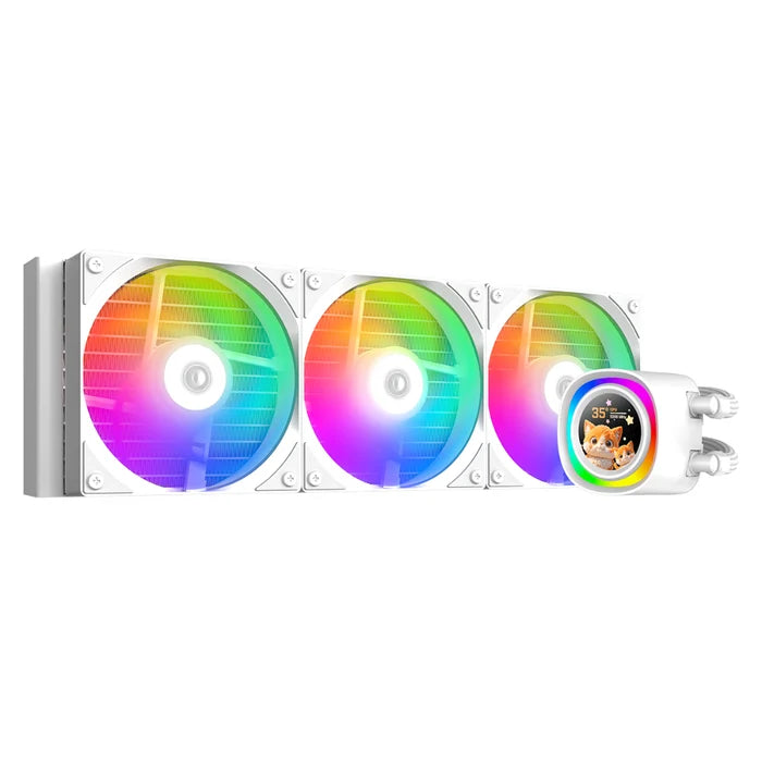 ID-COOLING FX360 LCD ARGB 360mm AIO Liquid CPU Cooler - White - PakByte Computers
